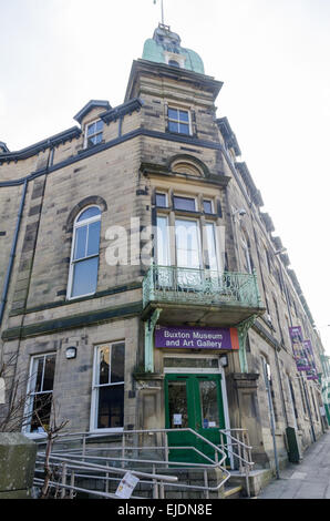 Gebäude der Buxton Museum and Art Gallery in der Kurstadt Derbyshire Stockfoto