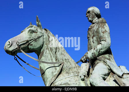 Bernardo de Galvez Statue, Central Business District, New Orleans, Louisiana, USA Stockfoto