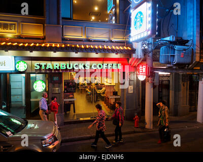 Starbucks Coffee-Shop in Shanghai, China Stockfoto