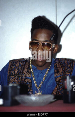 Amerikanischer Sänger Bobby brown in Rom im Jahr 1989 Stockfoto