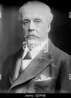 Arthur James Balfour, a.j. Balfour, 1. Earl of Balfour KG OM PC DL (25. Juli 1848 – 19. März 1930) britischer konservativer Politiker, Premierminister des Vereinigten Königreichs von Juli 1902 bis Dezember 1905 war. Stockfoto