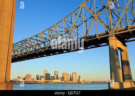 Crescent City Verbindungsbrücke, New Orleans, Louisiana, USA Stockfoto