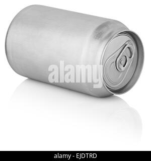 330 ml Aluminium kann isolierten auf weißen Hintergrund mit Beschneidungspfad Stockfoto