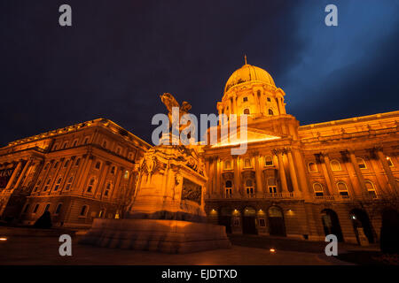 Das historische Königspalast - Budaer Burg - Museum in Budapest - Ungarn Stockfoto