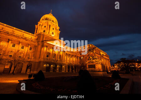 Das historische Königspalast - Budaer Burg - Museum in Budapest - Ungarn Stockfoto