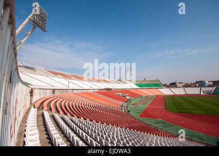 Alten Puskas Ferenc-Fußball-Stadion in Budapest, Ungarn. Stockfoto