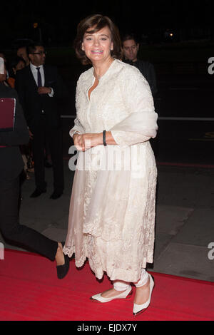 Asian Achievers Awards im Grosvenor House - Ankünfte mit statt: Cherie Blair wo: London, Vereinigtes Königreich bei: 19 Sep 2014 Stockfoto