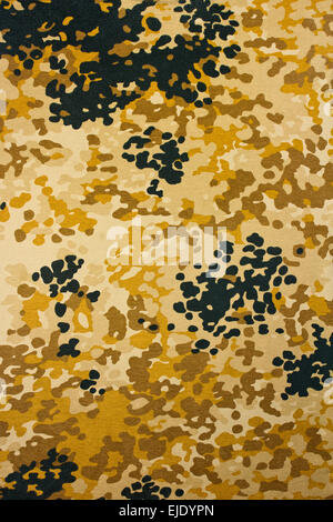 Bild des Tuches mit military Camouflage-Muster bedruckt Stockfoto