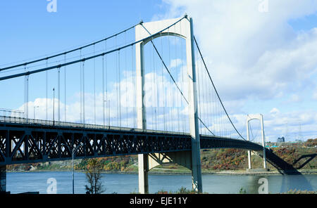 Quebec Stadt Pierre Laporte Brücke Stockfoto