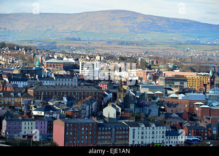 Londonderry, Derry, Nordirland, skyline Stockfoto