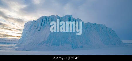 Höchstgelegener Gletscher auf Ross Island, Antarktis. Stockfoto