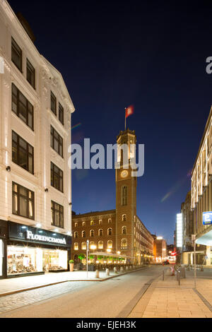 Alte Post, 1847, im Stil italienischen Renaissance, heute exklusives Einkaufszentrum, Hamburg, Deutschland Stockfoto