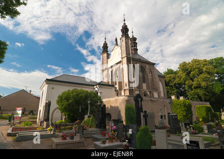 Beinhaus unterhalb der Kirche aller Heiligen Friedhof in Kutna Hora Sedlec Stockfoto