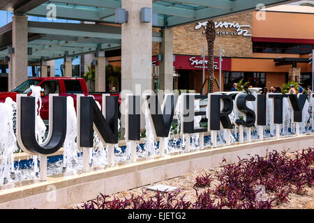 Der offizielle Eingang in der neuen Mall am University Town Center liegt direkt an der i-75 auf University Parkway in Sarasota "Floria" Stockfoto