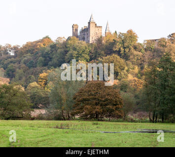 Alton Schloß im Dorf von Alton Staffordshire, die Heimat von Alton Towers Stockfoto