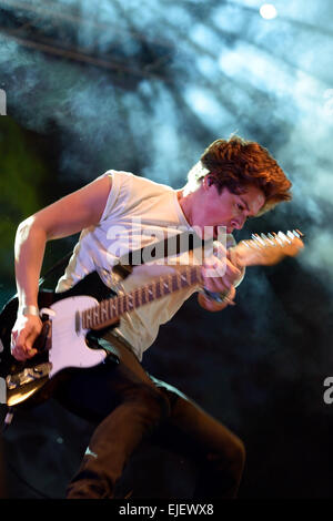 BARCELONA - 23 Mai: The Vamps (britische pop-Rockband) beim Primavera Pop Festival von Los 40 Principales. Stockfoto