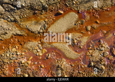 Textur Sand Wasser Hintergrund Natur Stein abstrakte Schlamm natürlichen Gelände Rock Stockfoto