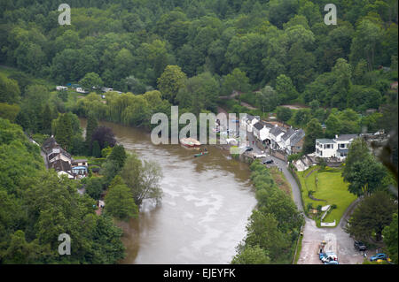 Symonds Yat West auf dem Fluss Wye Herefordshire England UK Stockfoto