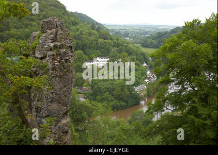 Symonds Yat West auf dem Fluss Wye Herefordshire England UK Stockfoto