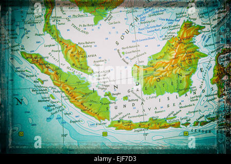 Reisenden Route - Sumatra, Java und Borneo. Fotos von meinem erfolgreichen Satz "Traveler-Route". Diese Zeit-Verarbeitung in Vintage eff