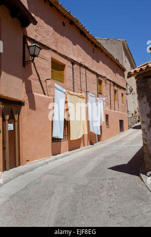 Zorita de Los Canes Straßen, La Alcarria, Spanien Stockfoto