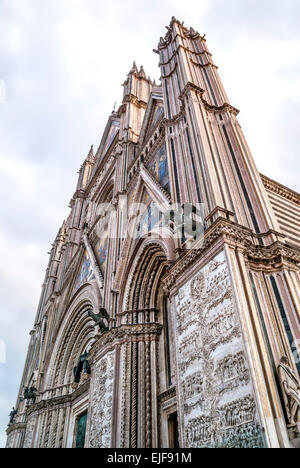 Kathedrale von Orvieto (Duomo di Orvieto), Orvieto, Umbrien, Italien Stockfoto