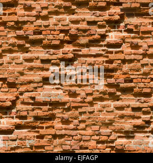 Alte Ziegel Wand Hintergrund. Nahtlose. Stockfoto