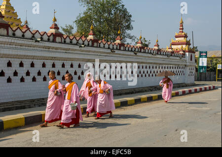 Straßenszenen in Nyuang Shwe Stadt Stockfoto