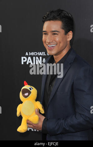 LOS ANGELES, CA - 22. April 2013: Mario Lopez bei der Los-Angeles-Premiere von "Schmerz & Gain" am Chinese Theatre in Hollywood. Stockfoto