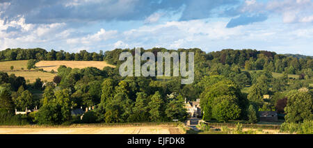 Oberen Schlachtung Manor House, großen Landsitz in Upper Slaughter in Cotswolds, Gloucestershire, UK Stockfoto