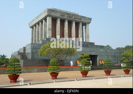 Ho-Chi-Minh-Mausoleum in Hanoi, Vietnam Stockfoto