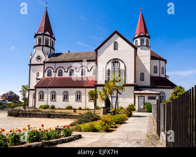 Puerto Varas Kathedrale, Los Lagos Region, Provinz Llanquihue, Chile Stockfoto