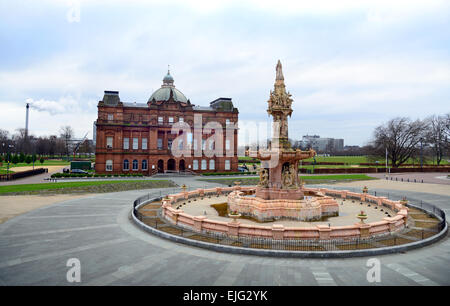 Der Palast und der Winter Garden, Glasgow, Schottland. Stockfoto