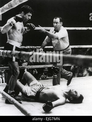 RAGING BULL 1980 United Artists Film mit Robert De Niro auf der linken Seite Stockfoto