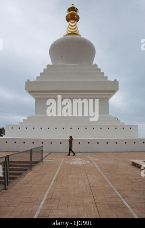 Buddhistischer Tempel in Benalmadena, einem regnerischen Tag, Spanien Stockfoto