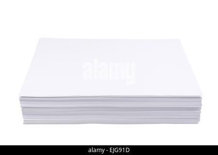 Stapel von a4 Blatt weißes Papier Stockfoto