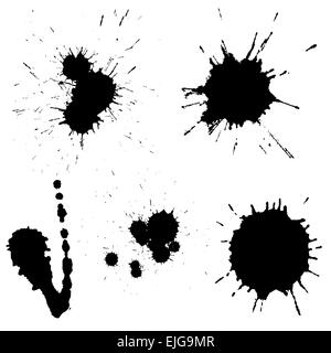 Vektor-Illustration der verschiedenen Flecken Stock Vektor