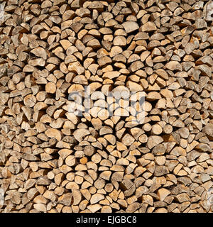 Holzscheite geschnitten Zusammensetzung Stockfoto