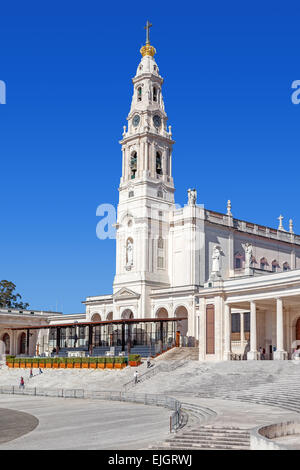 Heiligtum von Fatima, Portugal. Basilika von Nossa Senhora Rosario im Heiligtum von Fatima. Stockfoto