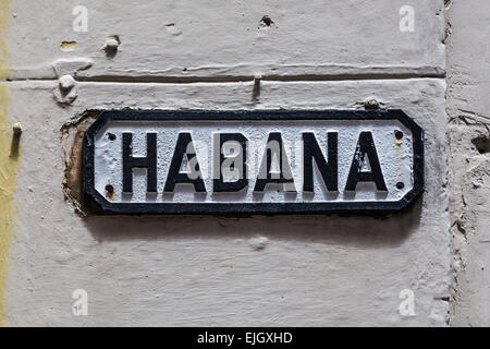 Habana Sign. Stockfoto