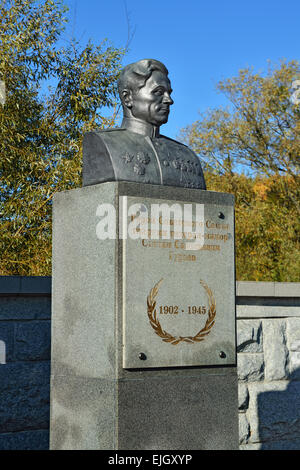 Denkmal für die Helden der Sowjetunion S. S. Guryev. Memorial 1200 Gardisten, Kaliningrad, Russland Stockfoto