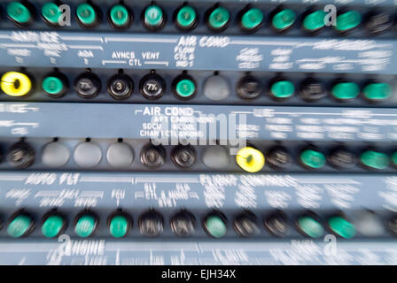 Germanwings Flugzeug Cockpit-Instrumente im Airbus 320 Stockfoto