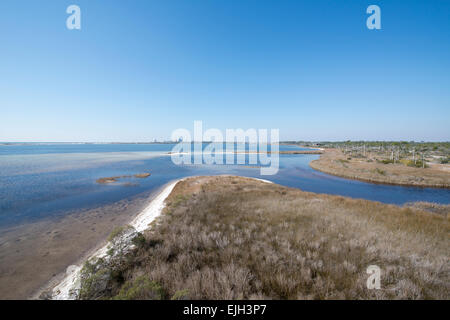 Eine Ansicht der Pensacola Bay im Big Lagoon State Park in Pensacola, Florida Stockfoto