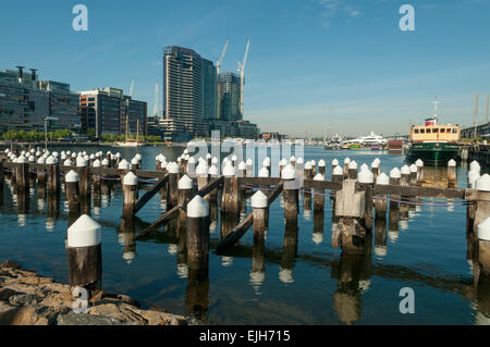 Victoria Harbour, Docklands, Melbourne, Victoria, Australien Stockfoto