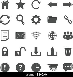 Tool Bar Icons auf weißem Hintergrund, Lager Vektor Stock Vektor