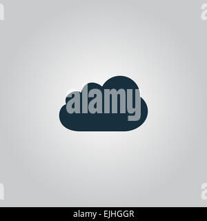 Cloud-Symbol, Vektor-Illustration. Flache Design-Stil Stockfoto
