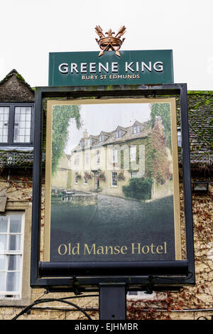 Hotel Old Manse in Bourton auf dem Wasser, Gloucestershire, UK Stockfoto