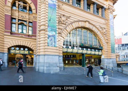 Flinders Street Station, Melbourne, Australien Stockfoto