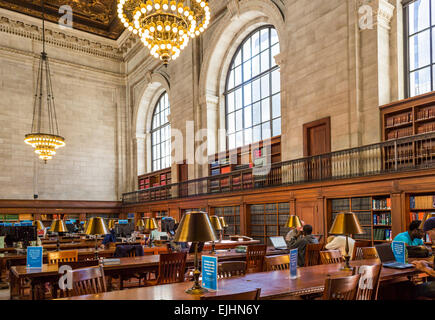 Innen New York Public Library, New York City, USA Stockfoto