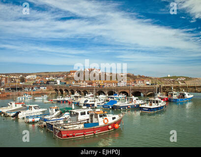 Folkestone Harbour. Stockfoto